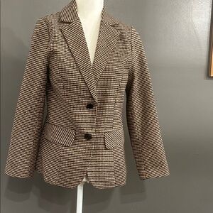 Elleven Women’s Soft Tweed Style Brown Blazer